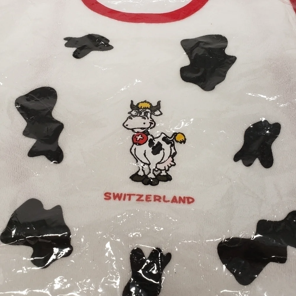 Switzerland Cow 10x13 Baby Bib